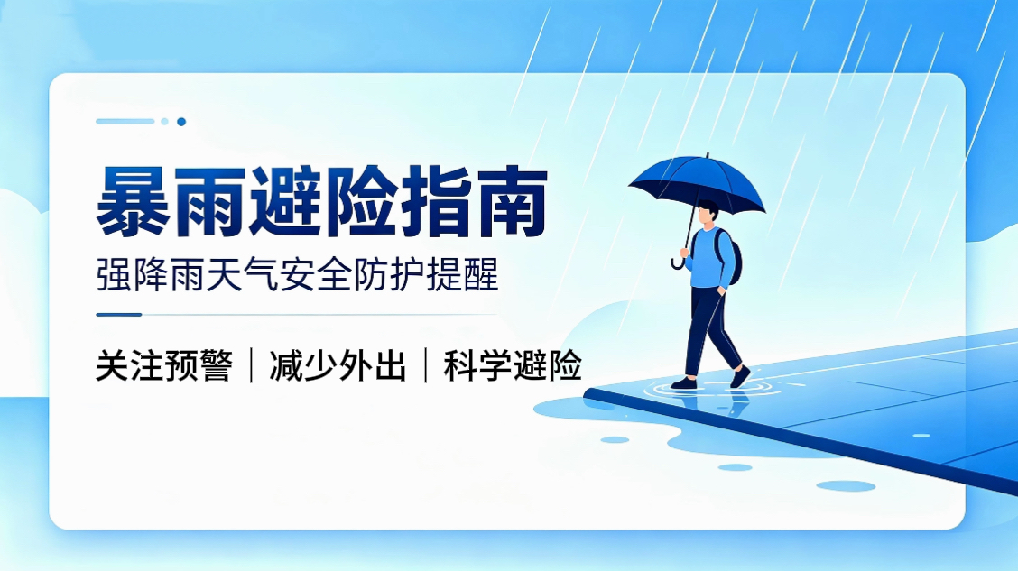 风大雨急，安全为先！@北京交院师生 暴雨避险指南请收好！